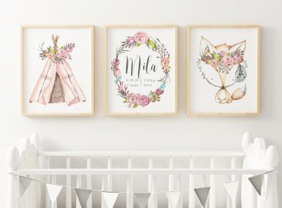 Personalised Girls Wall Art