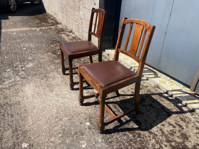 Vintage Chairs x 2 - Oak