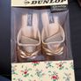 Dunlop gold metallic, low-wedge indoor slippers Image 2