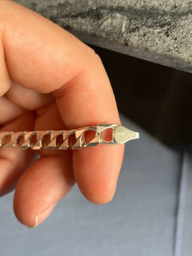 Sterling silver Curb link