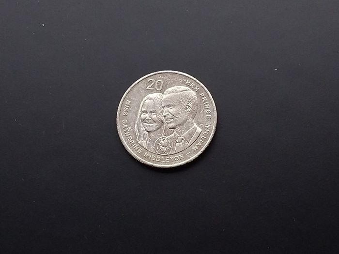 Australia : 2011 , 20c Coin , Commemorating The Wedding of Prince William and Miss Catherine Middleton