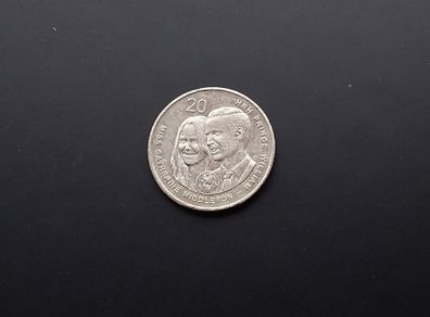 Australia : 2011 , 20c Coin , Commemorating The Wedding of Prince William and Miss Catherine Middleton