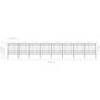 Garden Fence with Spear Top Steel (1.75-2)x13.6 m Black Image 5