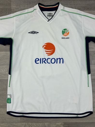 Vintage 2002 Umbro Ireland Away Jersey Shirt Mens XL