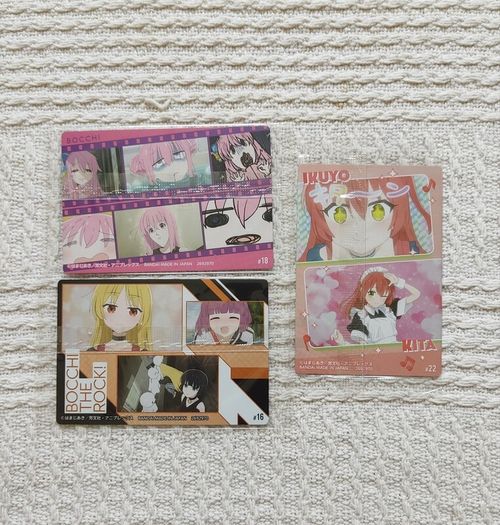 Bocchi the rock anime cards manga bandai Hitori Gotoh Nijika Ijichi Kessoku Band Ryo Yamada Ikuyo Kita