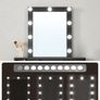 Dressing Table with LED Mirror White or Black Hollywood  & Storage Drawers Image 6