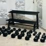 Hex Dumbbells With 2 Tier Rack Image 8