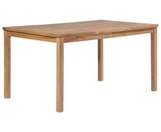 Garden Table 150x90x77 cm Solid Teak Wood