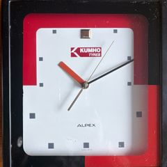 Kumho tyres clock made by alpex japan c1990s