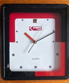 Kumho tyres clock made by alpex japan c1990s