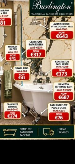 Edawardian bathroom package massive savings