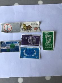 6 Irish stamps