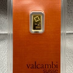 1gram Fine 9999 Gold Bullion Valcambi Orange Bar.
