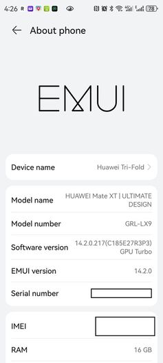TRI-FOLD - Huawei Mate XT Ultimate Design