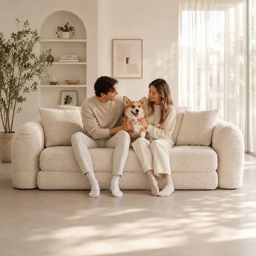 Softy compressed Pull Out Sofa Bed - Beige