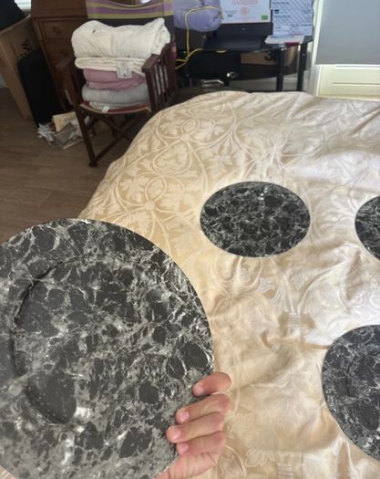 plates marble