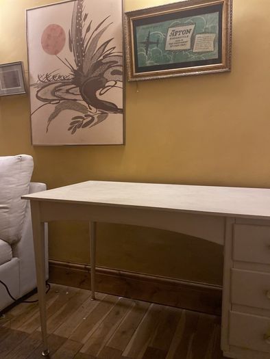 Beautiful Midcentury white desk