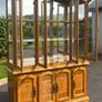 Solid Oak Display Cabinet Image 5