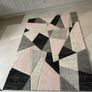 Abstract Geometric blush rug 160cm x 230cm Image 3