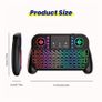 2.4GHz & BT Dual-Mode Mini Keyboard with Touchpad - 7-Color Backlight, Multimedia Keys - Compatible with Android TV Box, Smart TV, Projector, PS3 & More Image 7