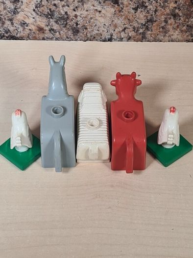 Vintage Lego Duplo Farm Animals Horse Sheep Cow Chickens