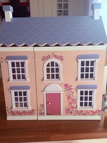 wooden dollhouse