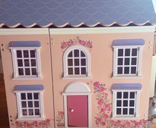 wooden dollhouse
