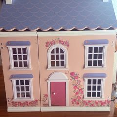 wooden dollhouse
