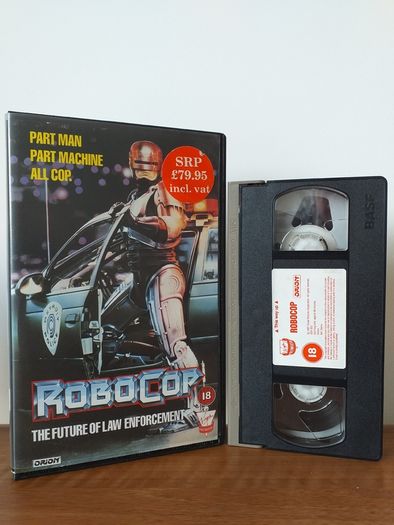 ROBOCOP VHS Pal Video Cassette Tape 1987 Virgin/Orion Release Take A Look At What This VHS Tape Would Cost You Back In 1987 ( Last Price Lower)