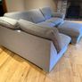 FREE Large Grey Corner Sofa with Matching Footstool Image 3