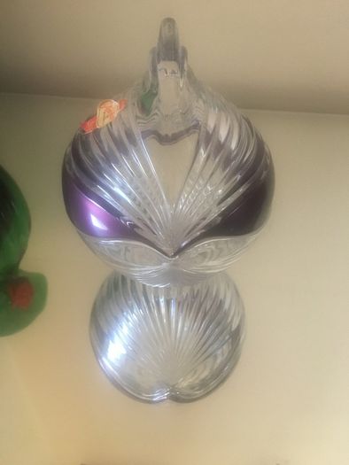 Crystal Anna Hutte bowl with lid.