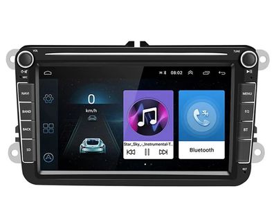 2+32GB 2 Din Car Radio Android 10.0 For VW Volkswagen Golf Polo Passat b7 b6 SEAT leon Skoda 8" inch GPS Wifi 4G