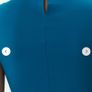 Mohito royal blue collar top new size xs strechy Image 3