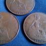 1920 George V Pennies. Image 3
