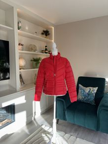 Vero Moda Short Quilted Zip Jacket, Goji Berry Size S UK 8 / EU 36