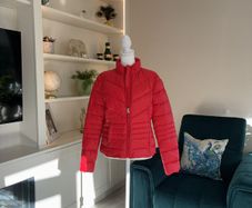 Vero Moda Short Quilted Zip Jacket, Goji Berry Size S UK 8 / EU 36