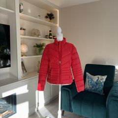 Vero Moda Short Quilted Zip Jacket, Goji Berry Size S UK 8 / EU 36