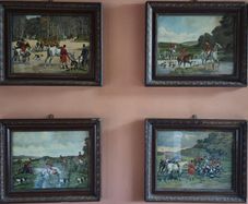 4 x Charles-Fernand de Condamy Fox Hunt Prints
