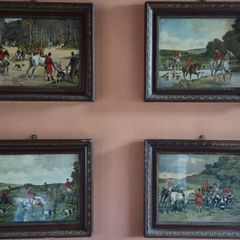 4 x Charles-Fernand de Condamy Fox Hunt Prints