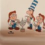 collectable tetley folk tea tray, Check out my tea pot's with mug Image 2