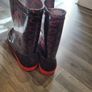 Girls Black Welly Boots Image 3