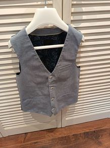 Boys Next blue waist coat age 9