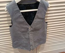 Boys Next blue waist coat age 9