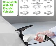 EV Portable Charger Type2 Connector 13A-16A 1Phase 3KW 5m Wallbox Charging Station for Electric Vehicle