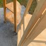 Pair of Tall Solid Wood Corner Shelving Units Image 3
