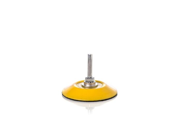 GLASS POLISH 12004 | Hook and Loop Backing Pad, Spindle Pad for Drill | Thread M6 with Universal Drill Attachment | 75 mm