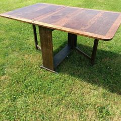 Antique hardwood Leaf table