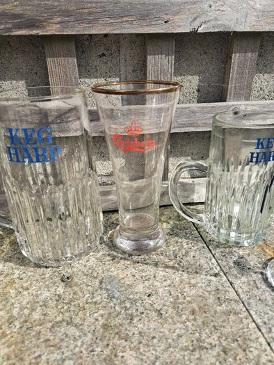1960 70's beer Glasses