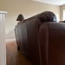 Luxury brown leather sofa set - 3 seater, 2 seater& Armchair. Image 5