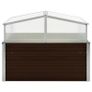 Greenhouse Brown 100x100x85 cm Galvanised Steel Image 3